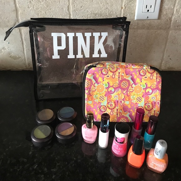Loreal Nail Polish Set pink bag loreal eye nail polish set